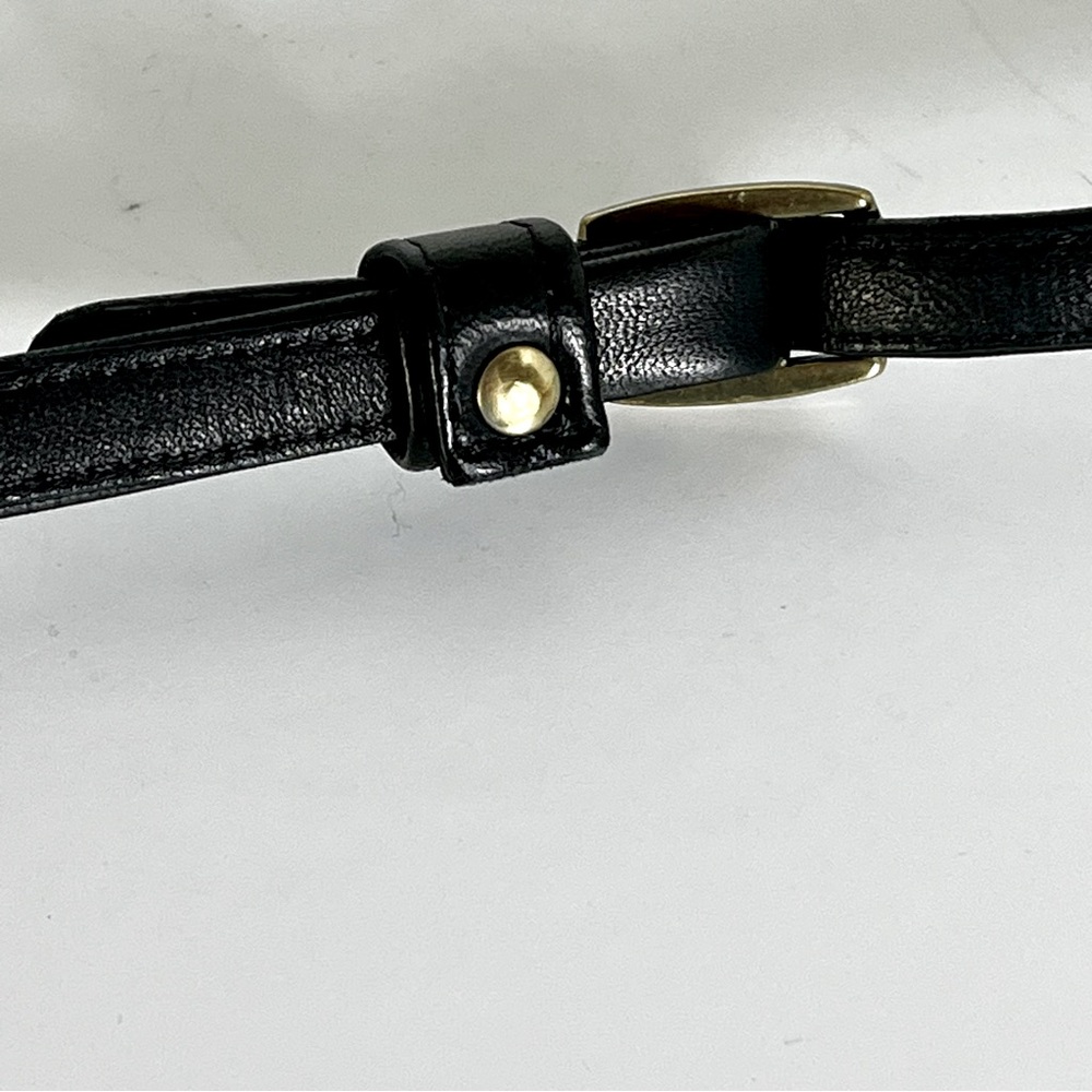 NATHALIE BLANC PARIS French Luxury Black Leather Crossbody Belt Bag New Parisian - Picture 9 of 16
